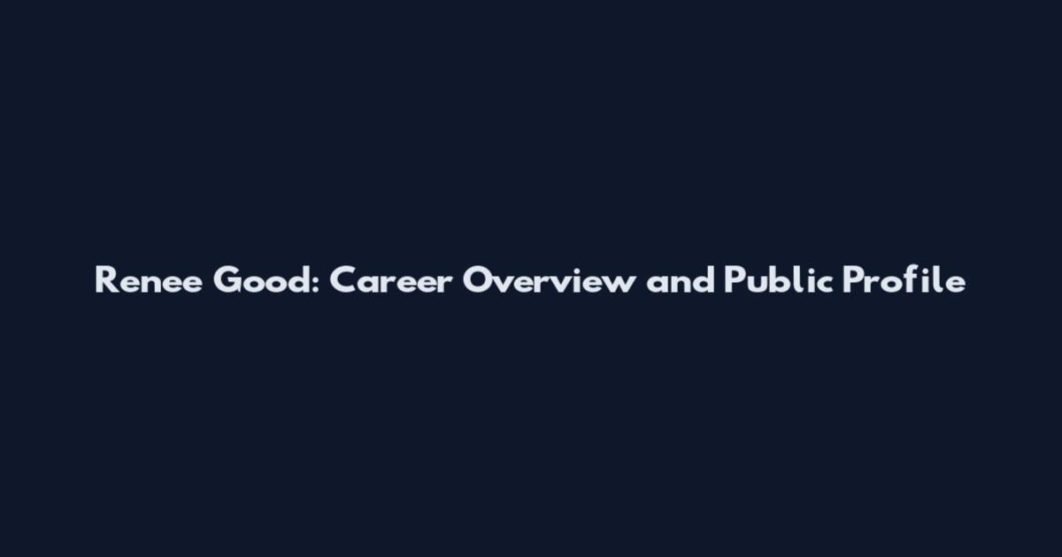 Renee Good: Career Overview and Public Profile