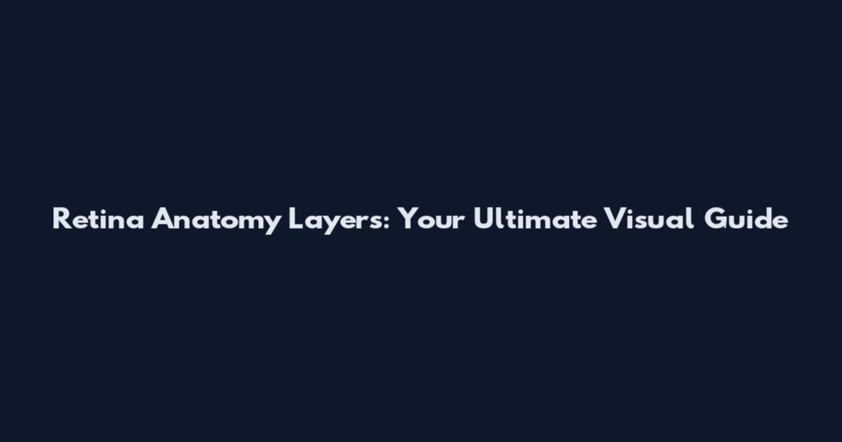 Retina Anatomy Layers: Your Ultimate Visual Guide