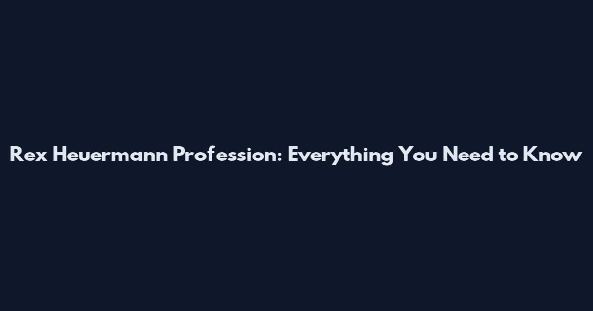 Rex Heuermann Profession: Everything You Need to Know