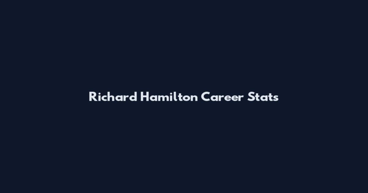 Richard Hamilton Career Stats