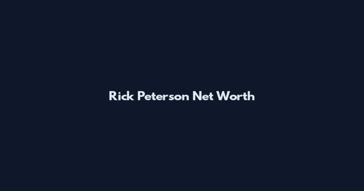 Rick Peterson Net Worth