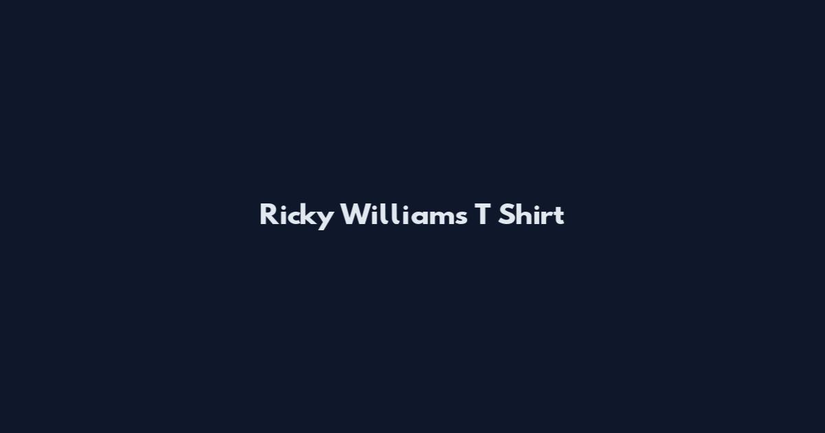 Ricky Williams T Shirt