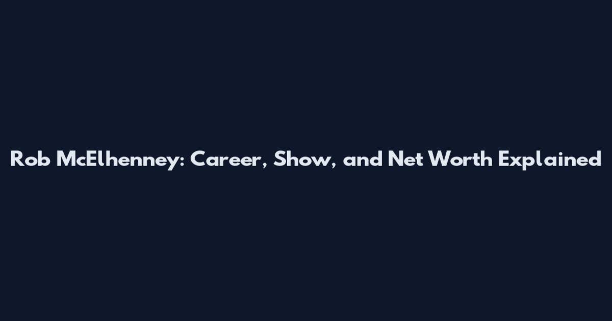 Rob McElhenney: Career, Show, and Net Worth Explained