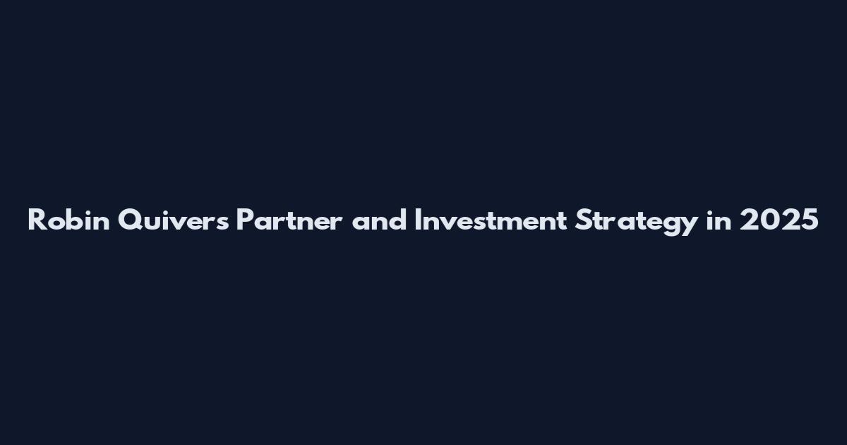 Robin Quivers Partner and Investment Strategy in 2025