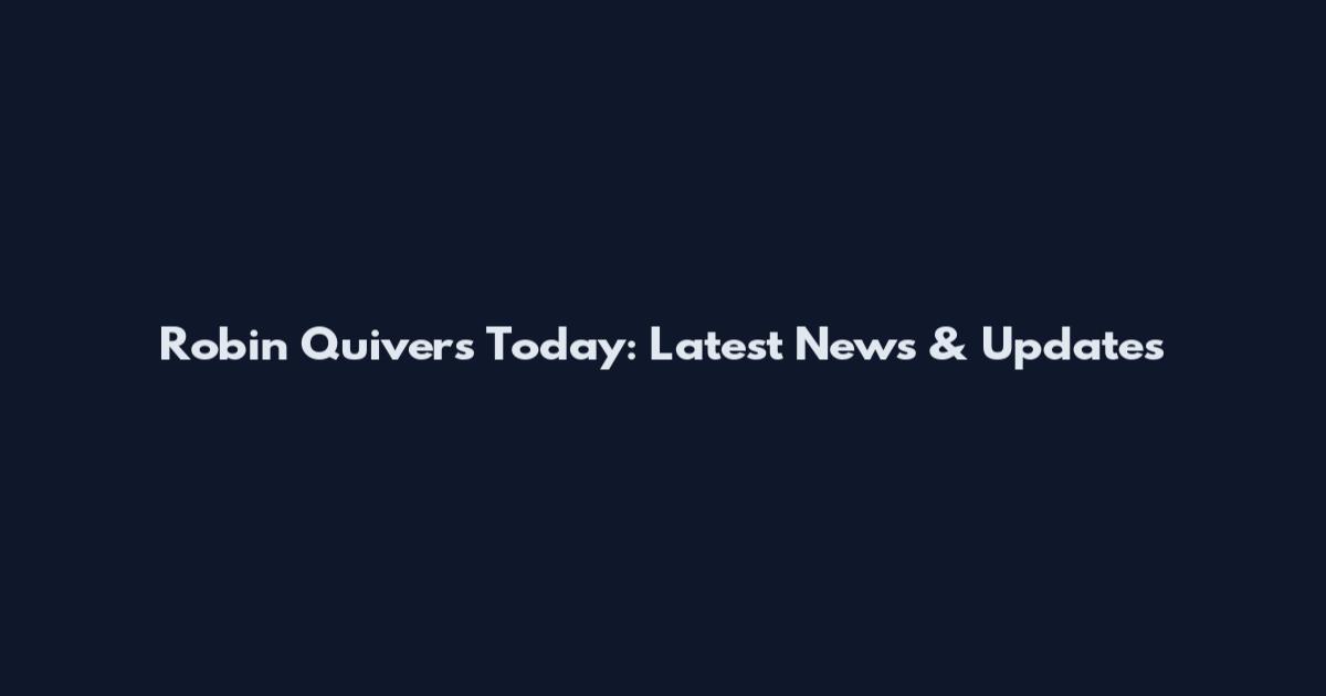Robin Quivers Today: Latest News & Updates