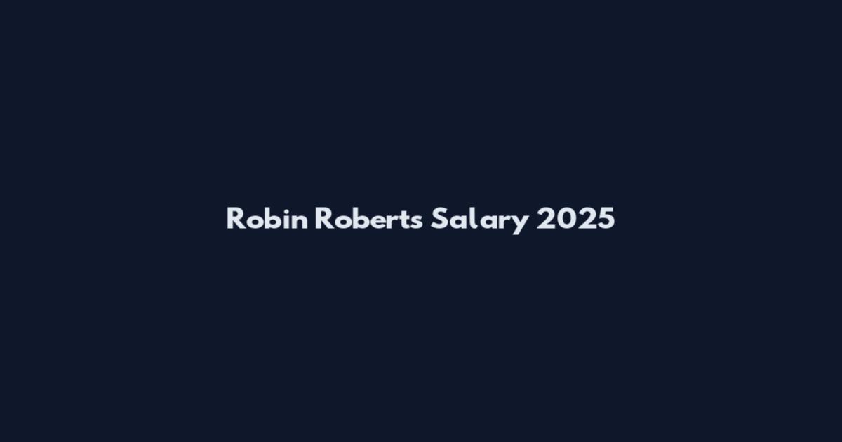 Robin Roberts Salary 2025