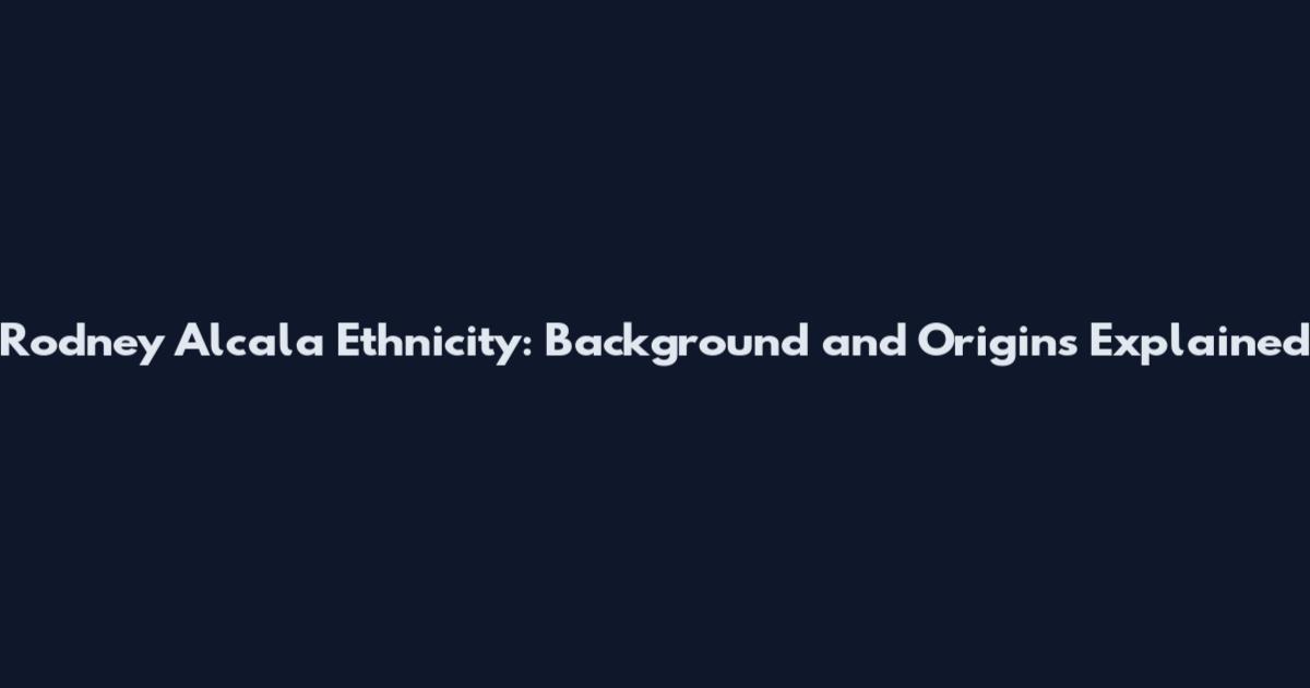 Rodney Alcala Ethnicity: Background and Origins Explained