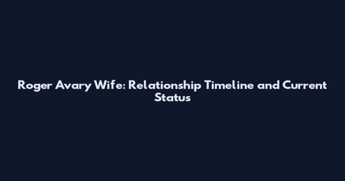 Roger Avary Wife: Relationship Timeline and Current Status