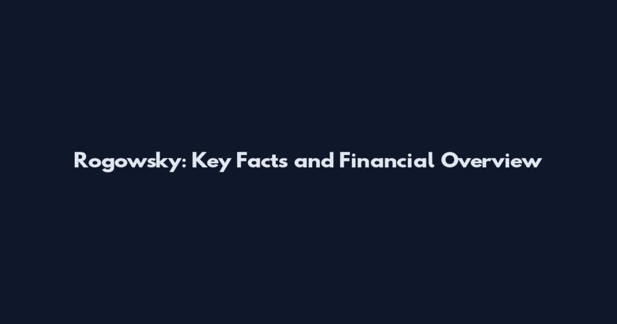Rogowsky: Key Facts and Financial Overview