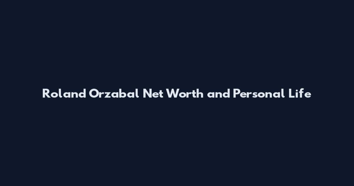 Roland Orzabal Net Worth and Personal Life
