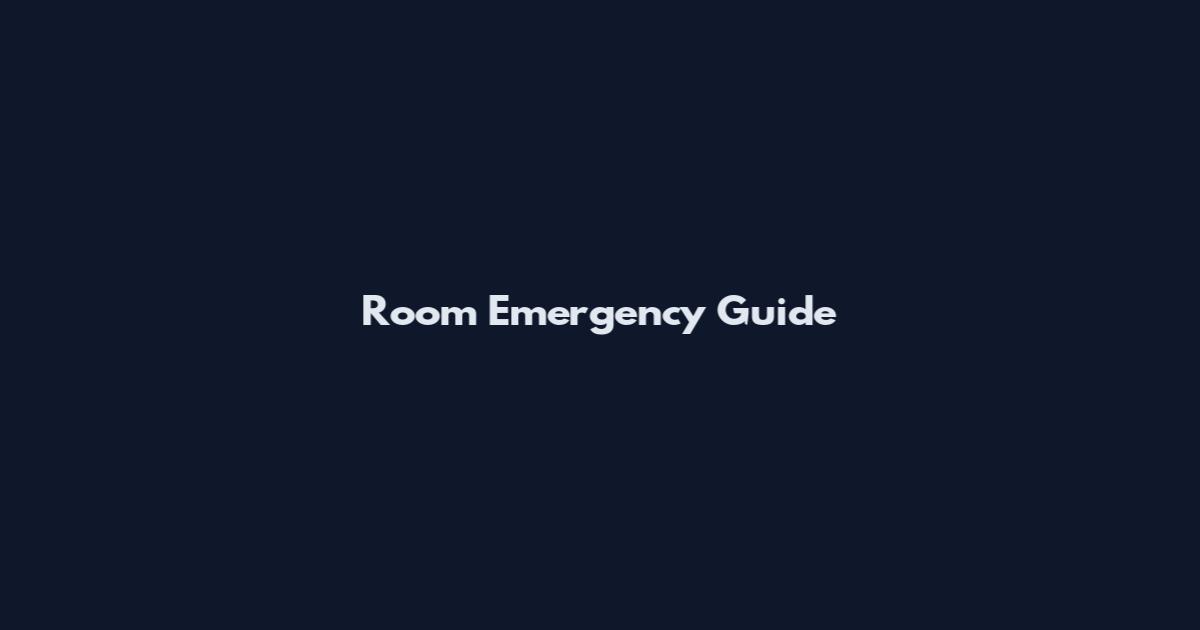 Room Emergency Guide