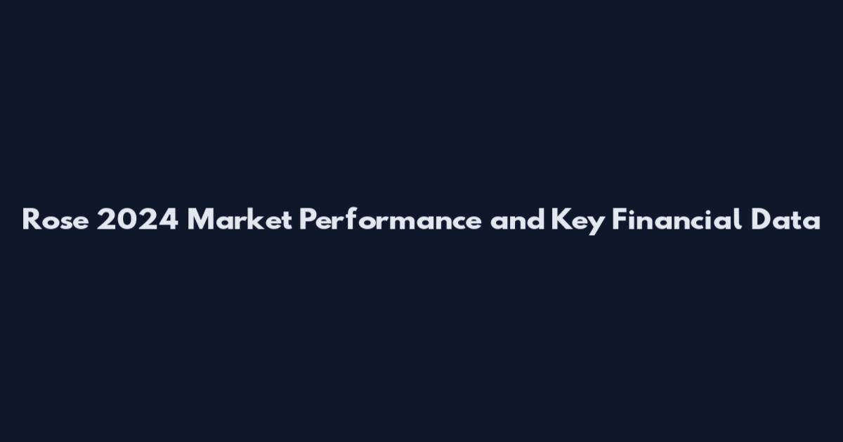 Rose 2024 Market Performance and Key Financial Data