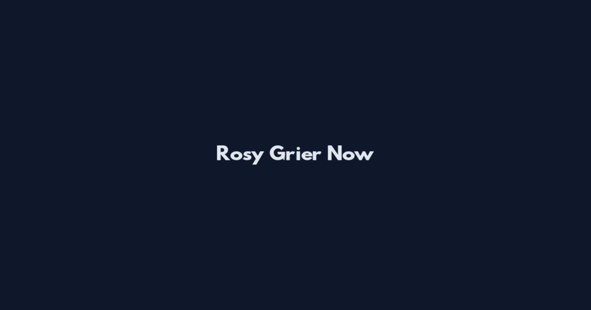Rosy Grier Now