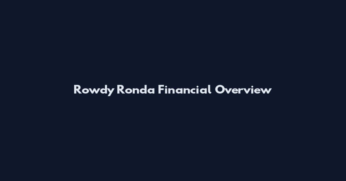 Rowdy Ronda Financial Overview
