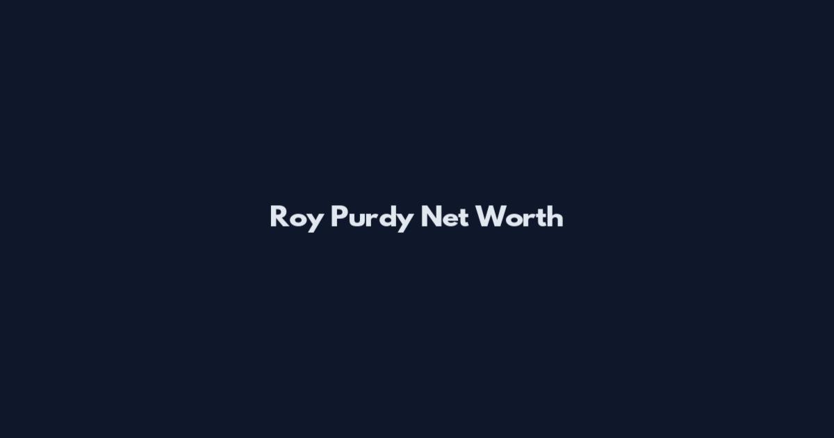 Roy Purdy Net Worth