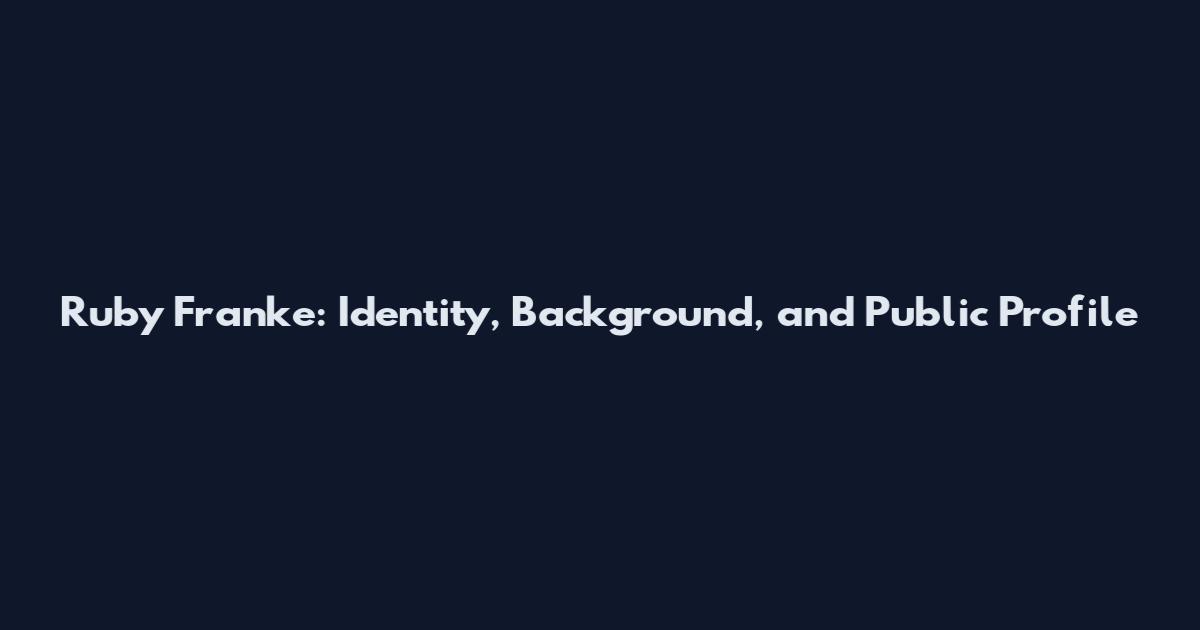 Ruby Franke: Identity, Background, and Public Profile