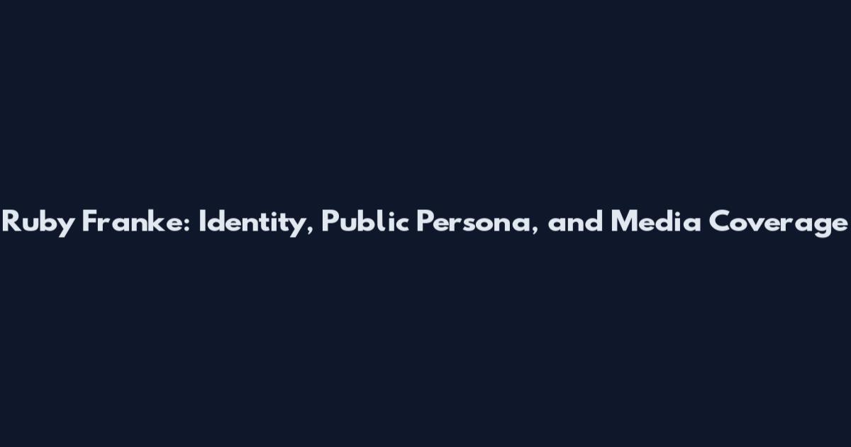 Ruby Franke: Identity, Public Persona, and Media Coverage
