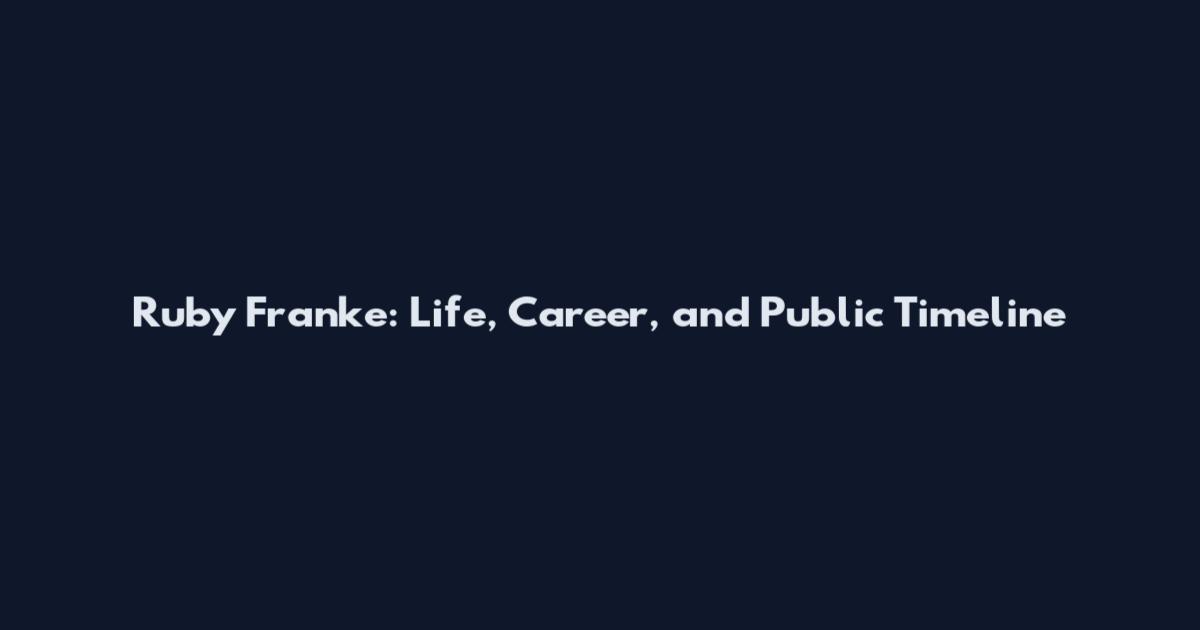 Ruby Franke: Life, Career, and Public Timeline