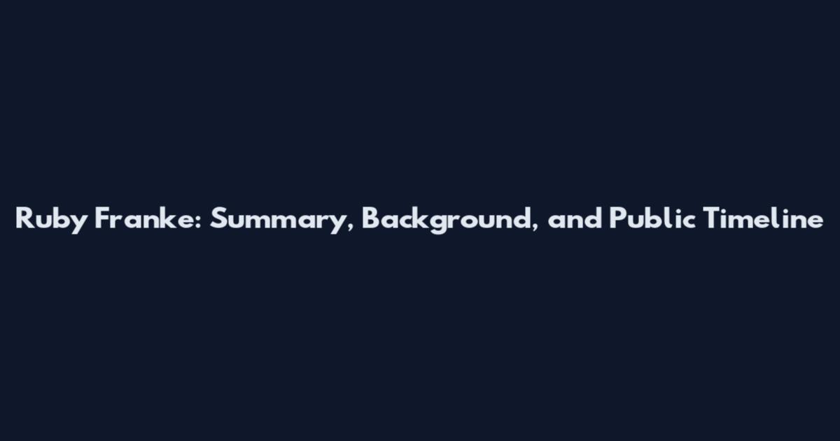 Ruby Franke: Summary, Background, and Public Timeline