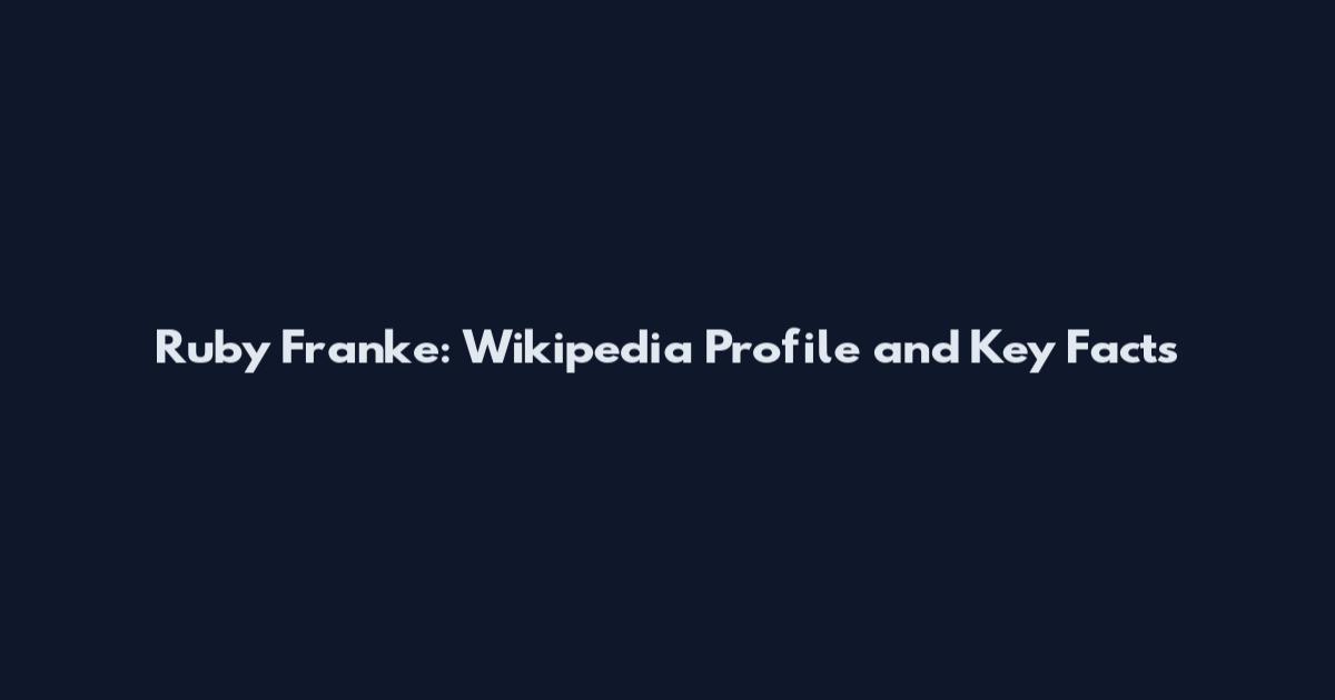 Ruby Franke: Wikipedia Profile and Key Facts