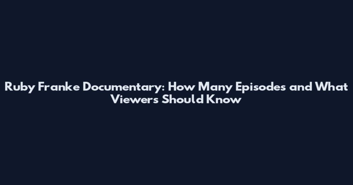 Ruby Franke Documentary: How Many Episodes and What Viewers Should Know