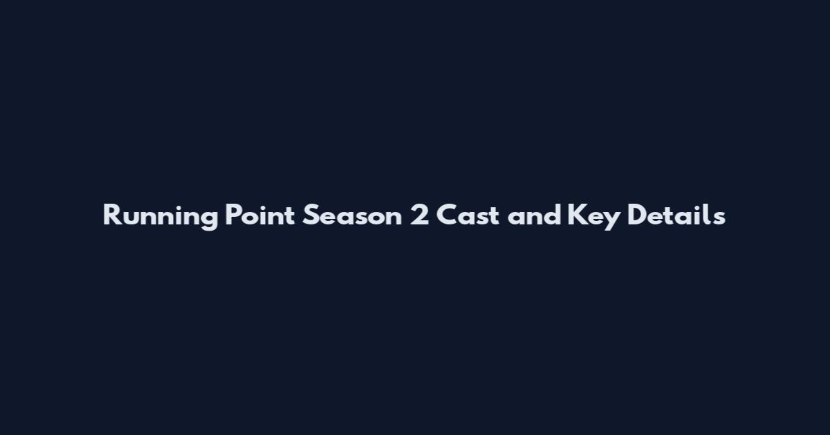 Running Point Season 2 Cast and Key Details