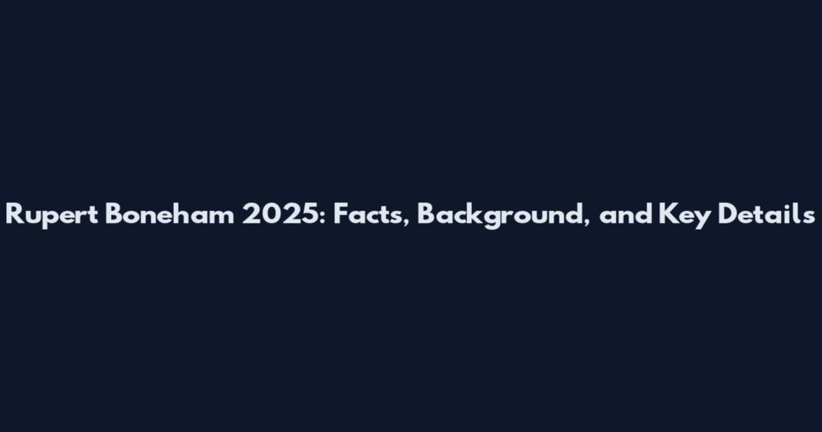Rupert Boneham 2025: Facts, Background, and Key Details