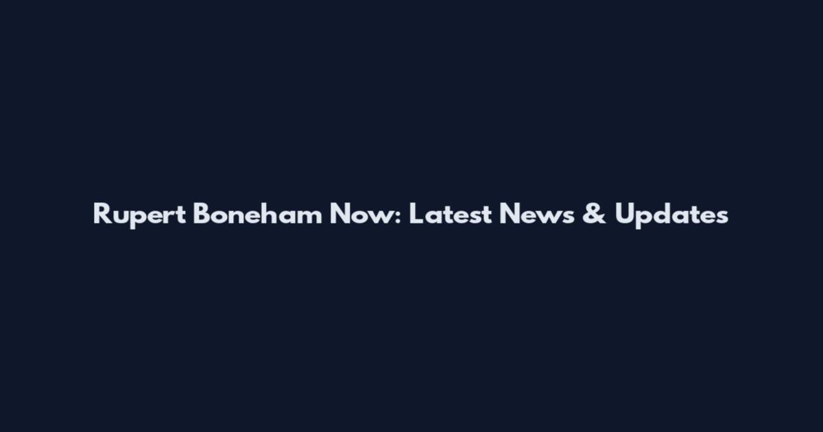Rupert Boneham Now: Latest News & Updates