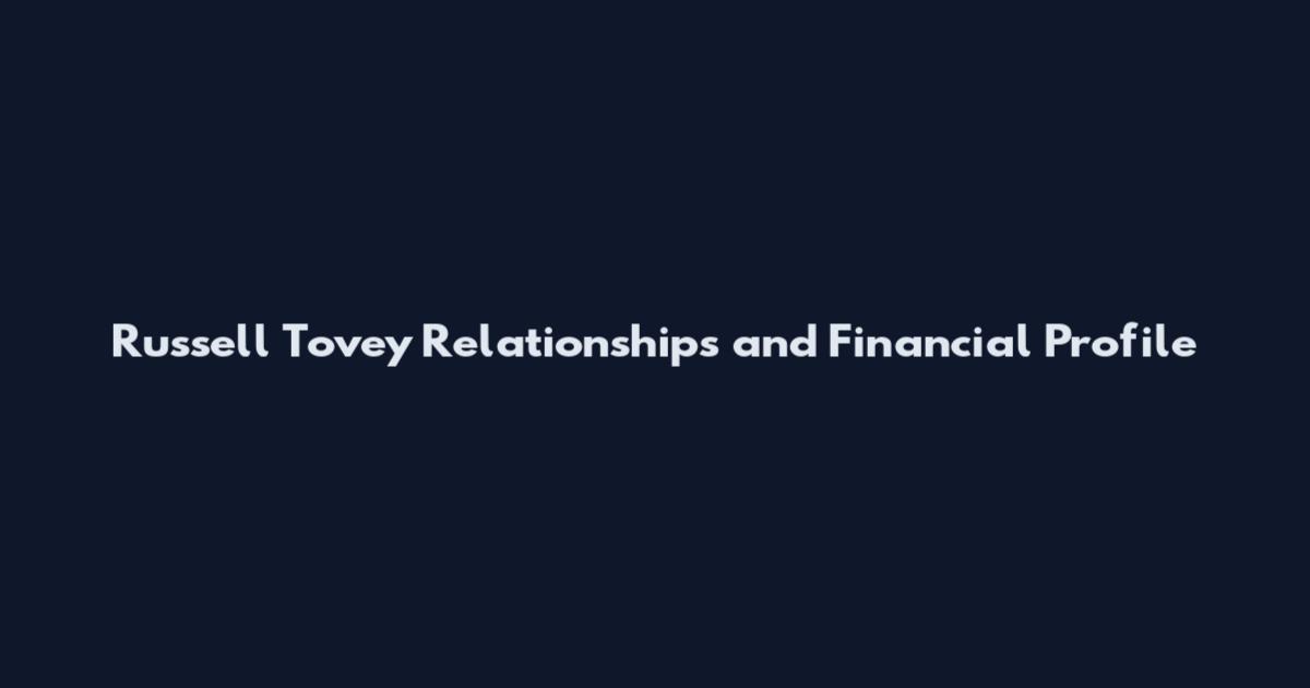 Russell Tovey Relationships and Financial Profile