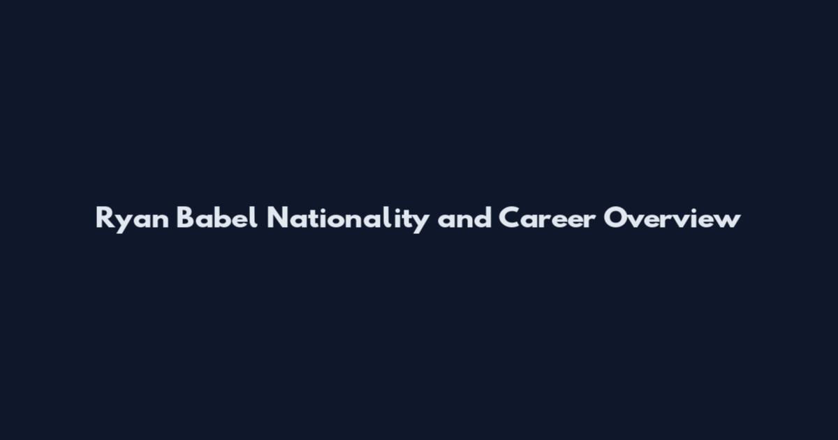 Ryan Babel Nationality and Career Overview