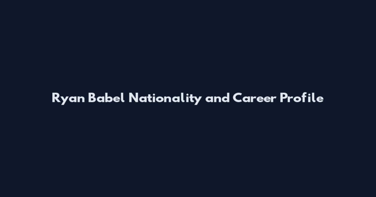 Ryan Babel Nationality and Career Profile