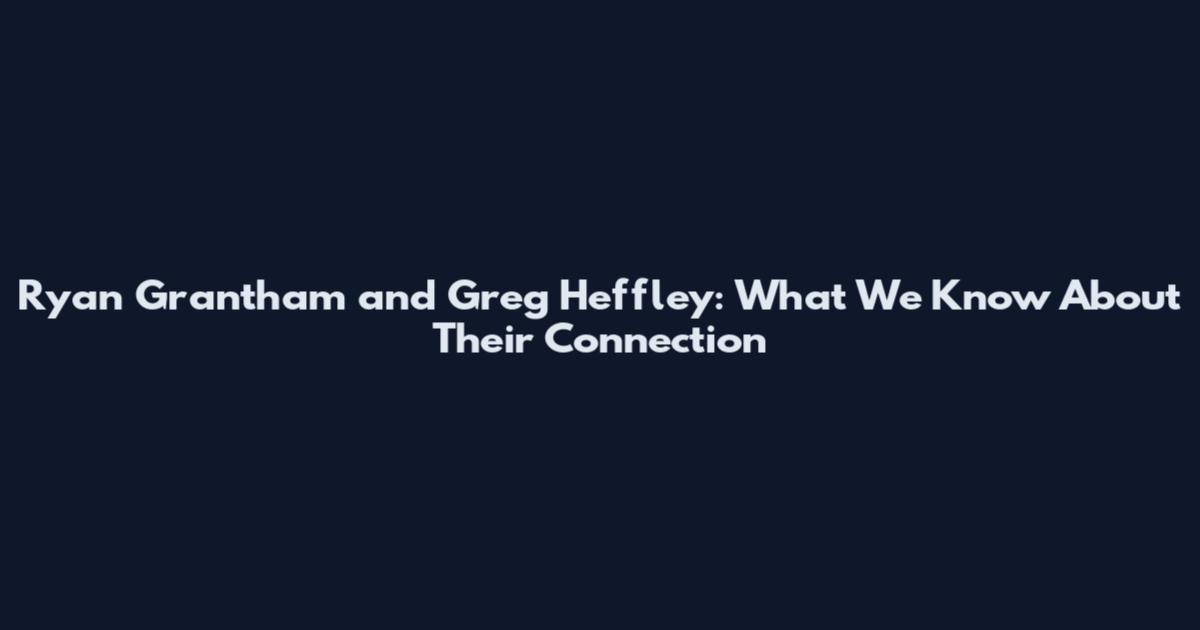 Ryan Grantham and Greg Heffley: What We Know About Their Connection
