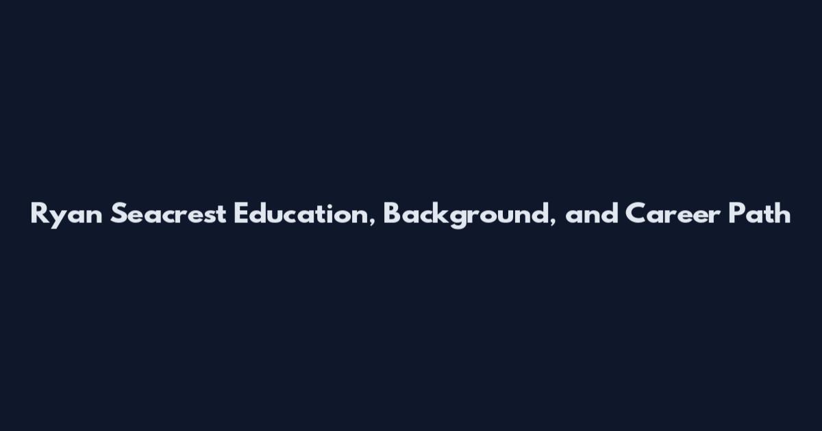 Ryan Seacrest Education, Background, and Career Path