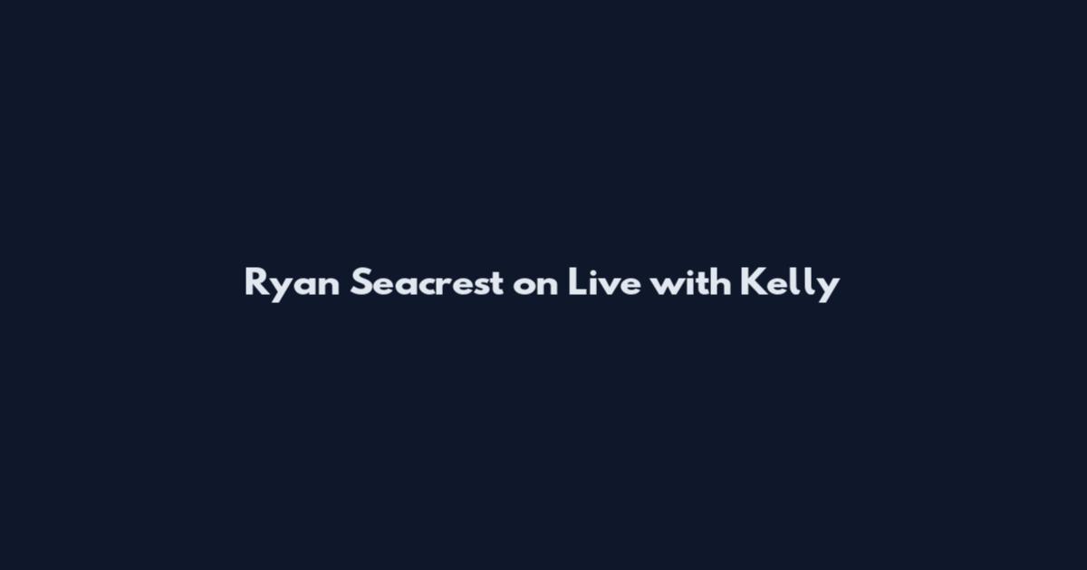 Ryan Seacrest on Live with Kelly