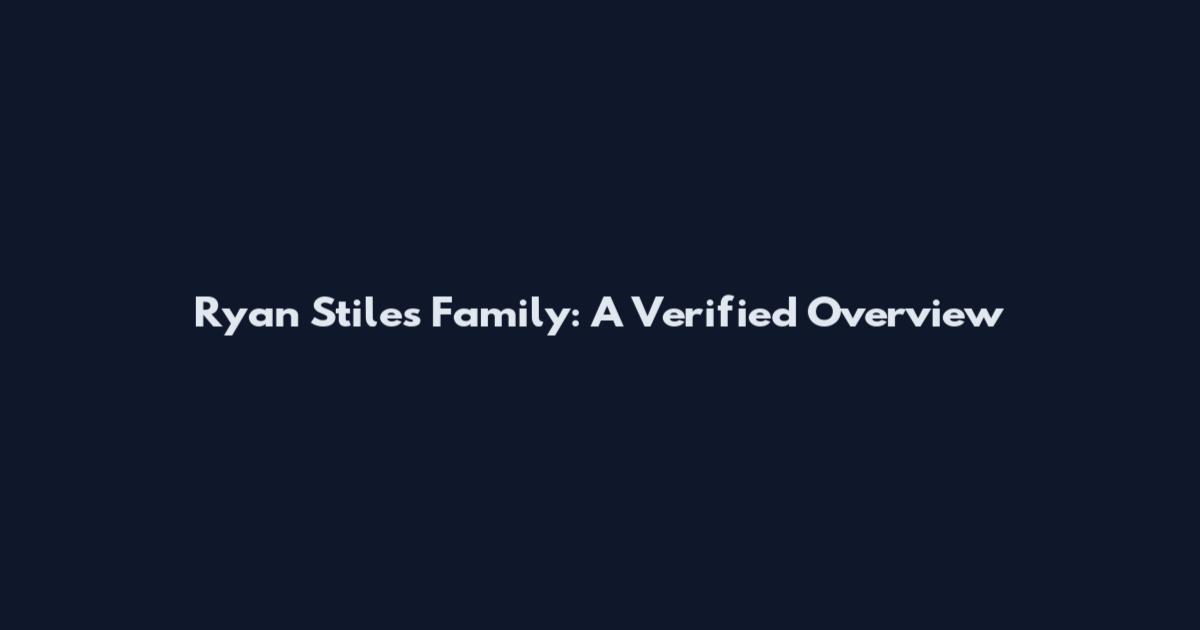 Ryan Stiles Family: A Verified Overview