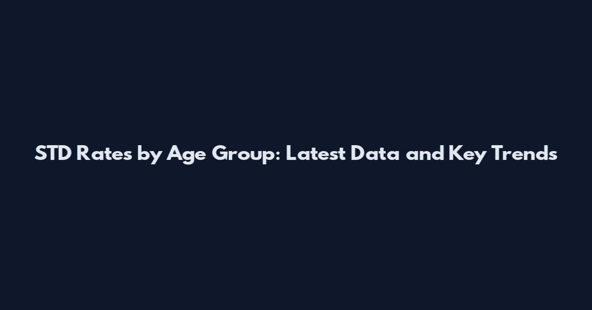 STD Rates by Age Group: Latest Data and Key Trends
