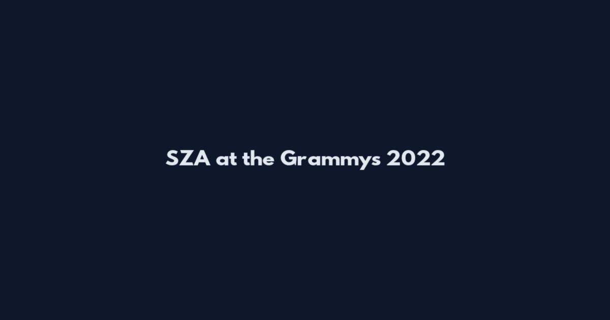 SZA at the Grammys 2022