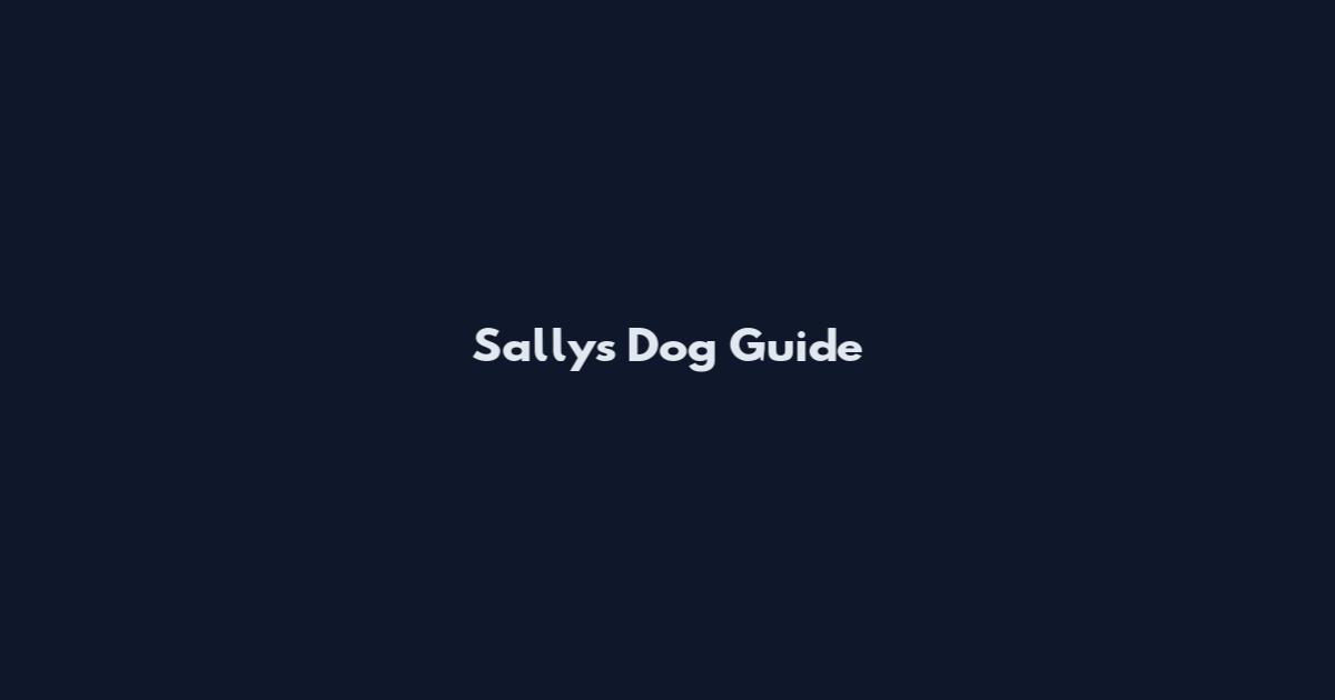 Sally's Dog Guide