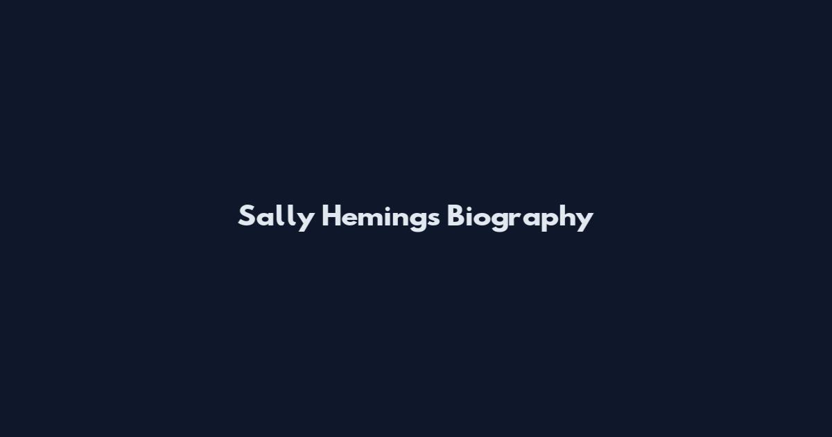 Sally Hemings Biography