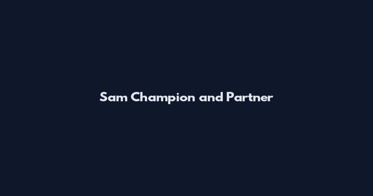 Sam Champion and Partner