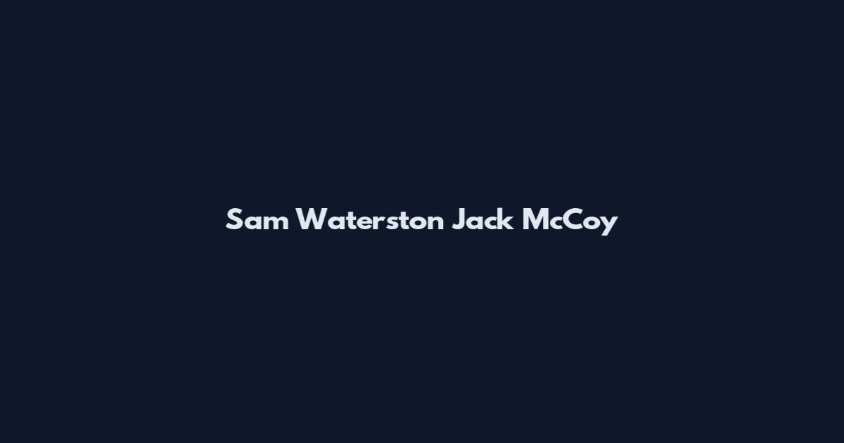Sam Waterston Jack McCoy