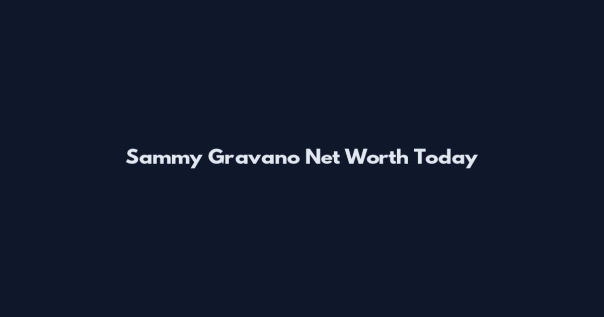 Sammy Gravano Net Worth Today
