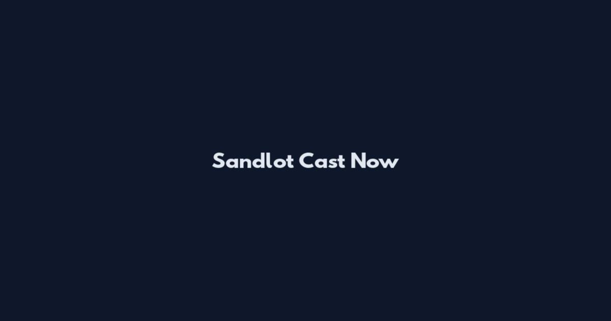 Sandlot Cast Now