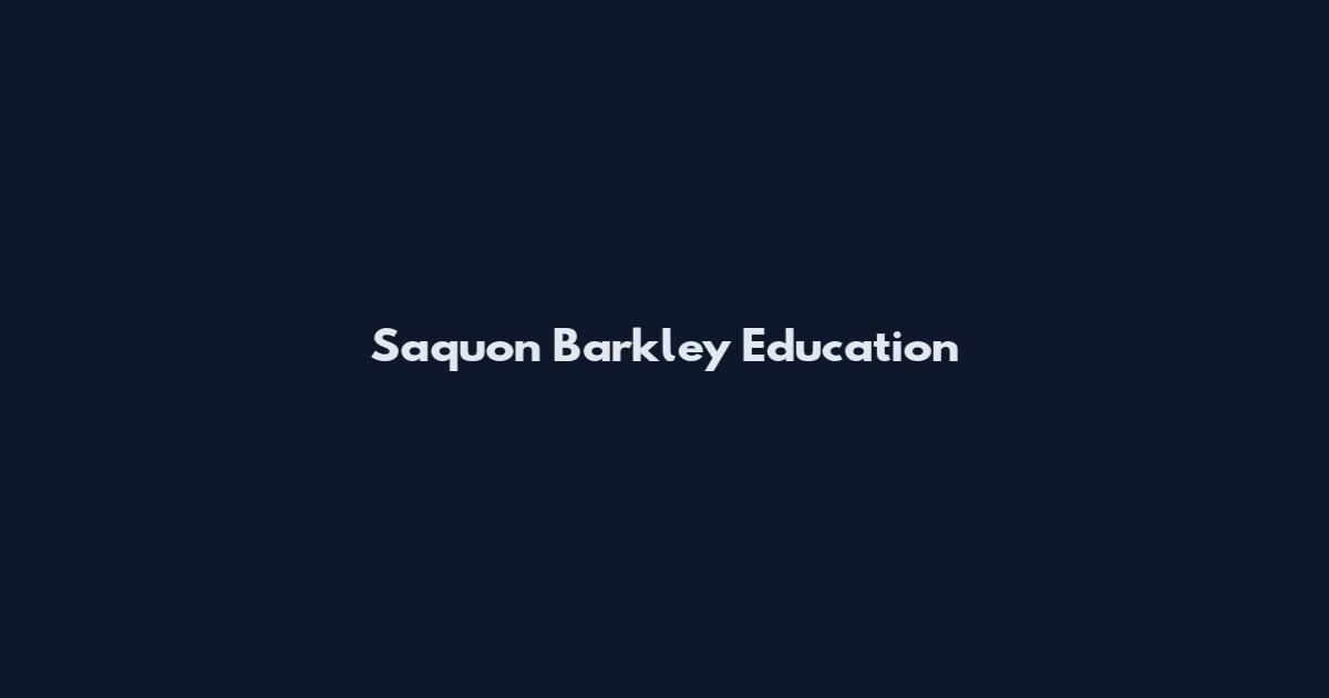 Saquon Barkley Education