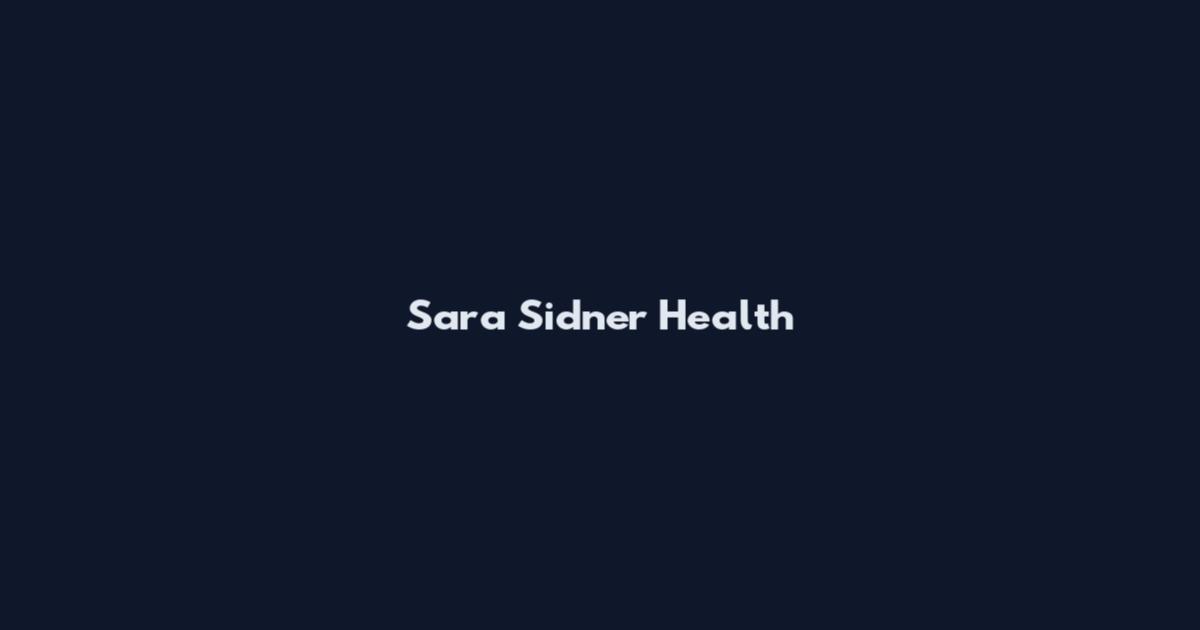 Sara Sidner Health