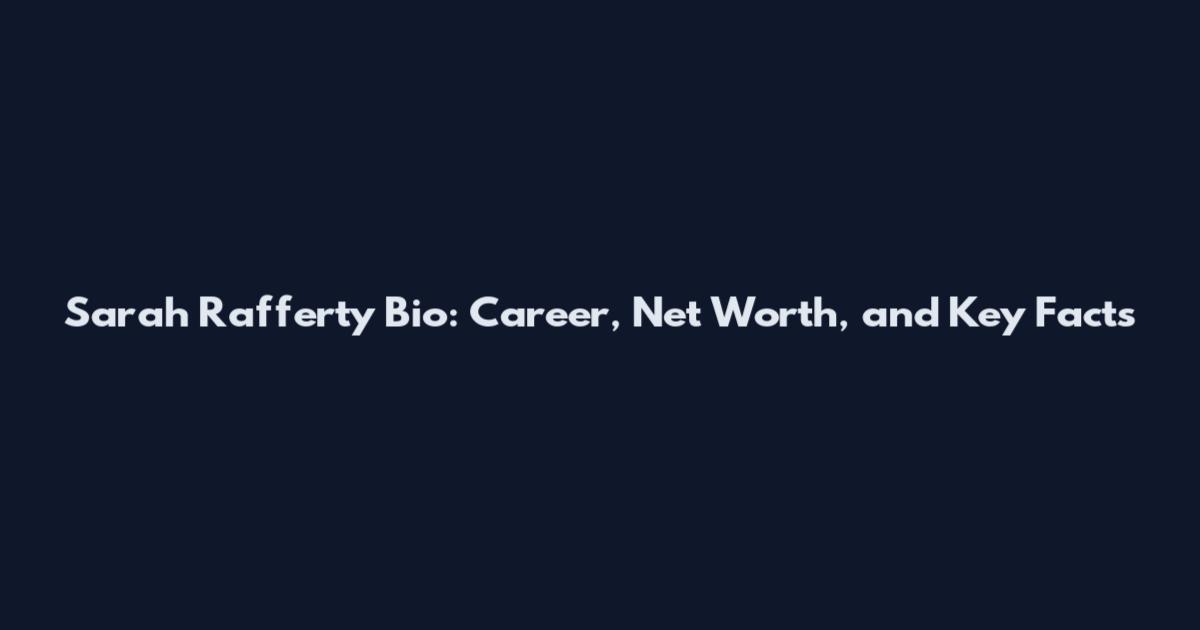 Sarah Rafferty Bio: Career, Net Worth, and Key Facts