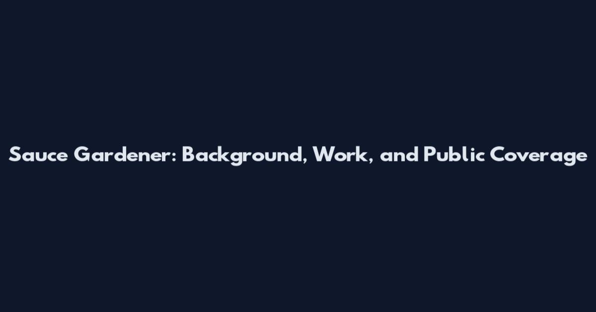 Sauce Gardener: Background, Work, and Public Coverage