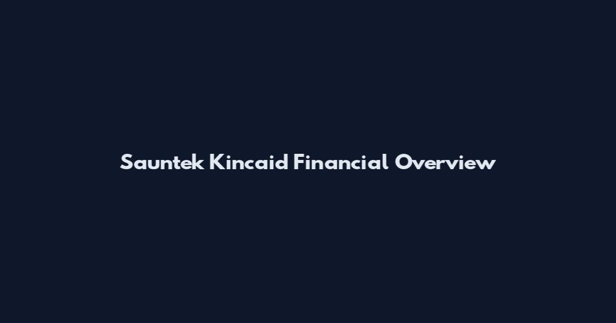 Sauntek Kincaid Financial Overview