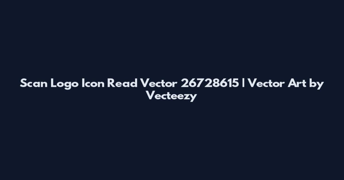 Scan Logo Icon Read Vector 26728615 | Vector Art by Vecteezy