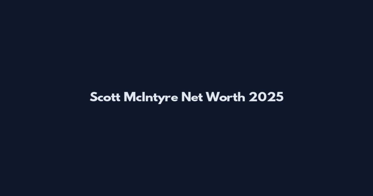 Scott McIntyre Net Worth 2025